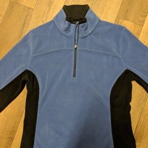Blue Black Fleece Sweater